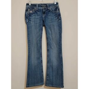 Miss Me Women's Boot Cut Jeans - Medium Blue Wash